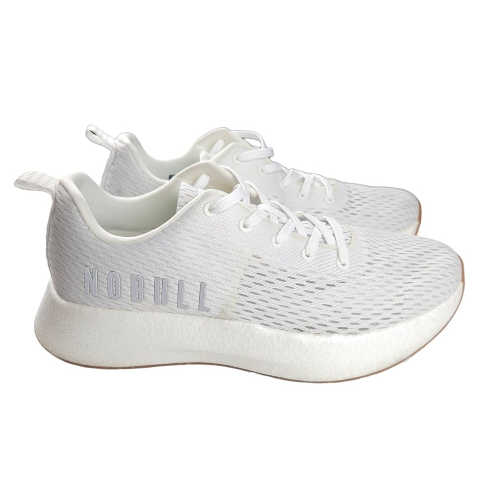NOBULL Runner + Plus White Running Shoes Mens Size 13 - EUC (No Insoles)